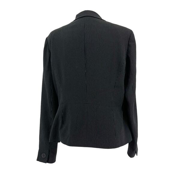 Anne Klein Black Pinstripe Button Jacket (16) - Picture 5 of 10
